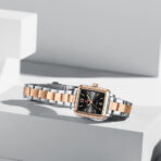 Naviforce 9252 Watch For Woman-Rose Silver and Black - Image 2