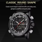 Naviforce 9253 Silicon Belt Watch For Man –Black - Image 3