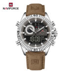 Naviforce 9262 Watch for Men -Brown Gray - Image 3