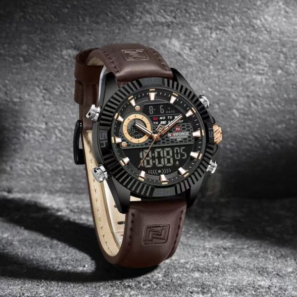 Naviforce 9262 Watch for Men - Coffee