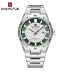 Naviforce 9268 Watch For Men - Silver Green - Image 2
