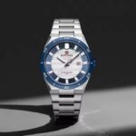 Naviforce 9268 Watch For Men - Silver Blue