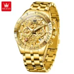 Olevs 9913 Watch For Men’s-Golden