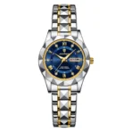 Poedagar 306 Watch For Women-Silver Gold Blue - Image 2
