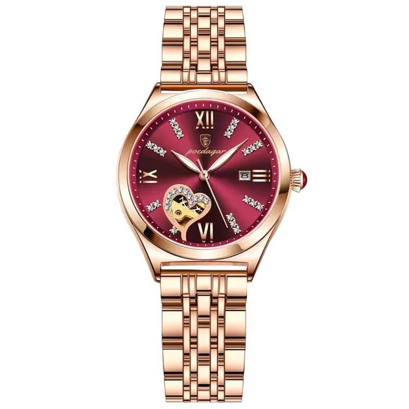 Poedagar 320 - RoseRed Poedagar 320 Watch For Woman Rose and Red - Image 1