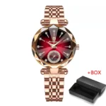 Poedagar 719 Watch For Woman-Rose and Red