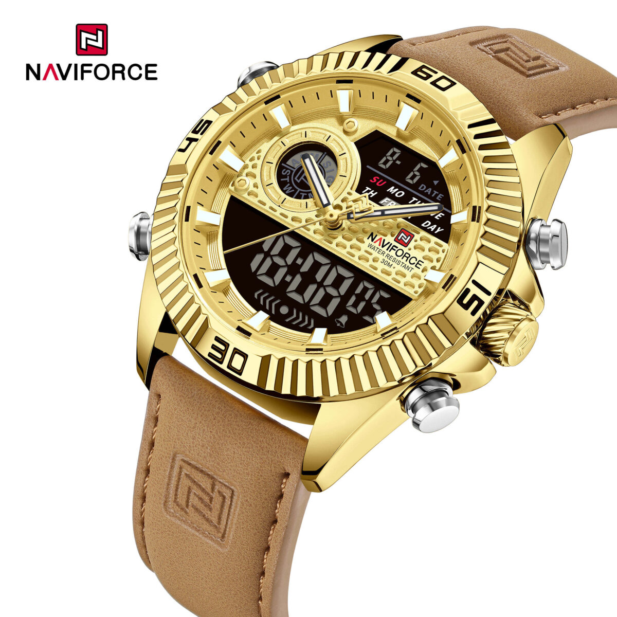 Naviforce 9262 Watch for Men -Golden - Image 2