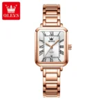 Olevs 5641 Watch For Women-Rose Gold and White