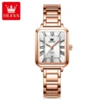 Olevs 5641 Watch For Women-Rose Gold and White